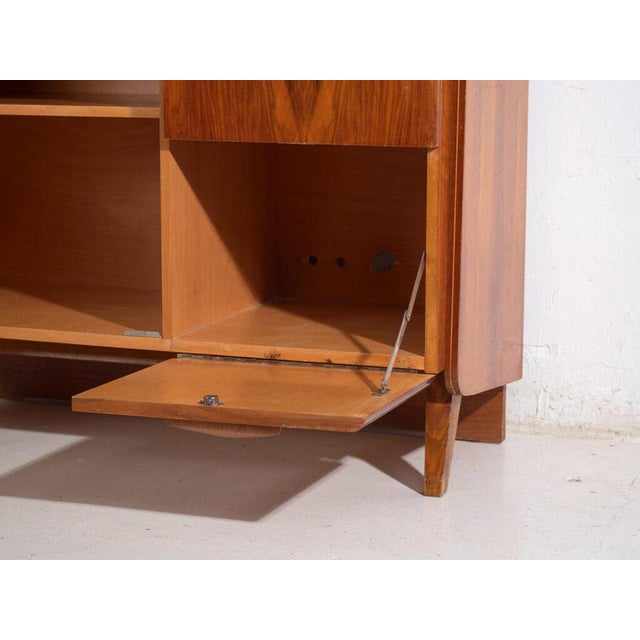 Mid-Century Asymmetric Walnut Sideboard by Amaru For Sale - Image 10 of 15