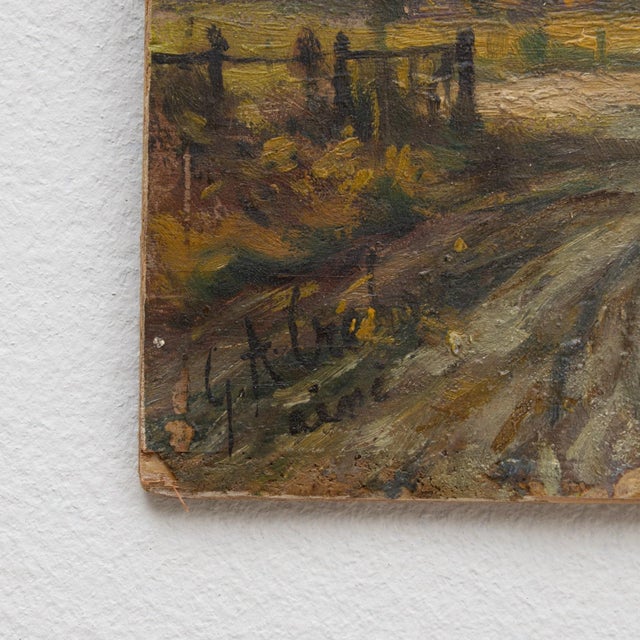 20th Century Belgian Landscape Painting For Sale - Image 11 of 18
