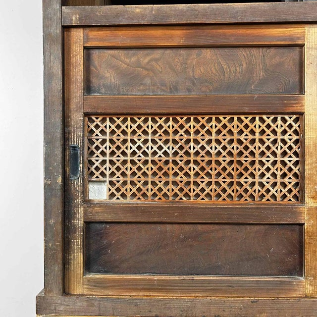 Traditional Japanese Tansu Storage Cabinet, 1920s, Set of 2 For Sale - Image 6 of 17