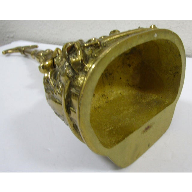 Antique Victorian-Era Solid Brass Doorstop Door Porter For Sale - Image 15 of 16