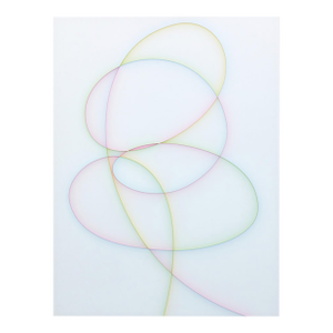 Contemporary Abstract Cast Acrylic and Spray Paint "Actor" by Tom Henderson