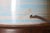 Wood Marshall Studios M191 Lamp Matte White With Sky Blue Brushed Glaze C. 1980s For Sale - Image 7 of 8