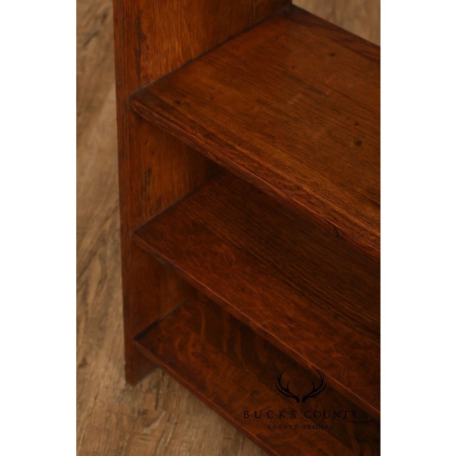 Antique Arts And Crafts Book Trough Magazine Stand For Sale - Image 13 of 18