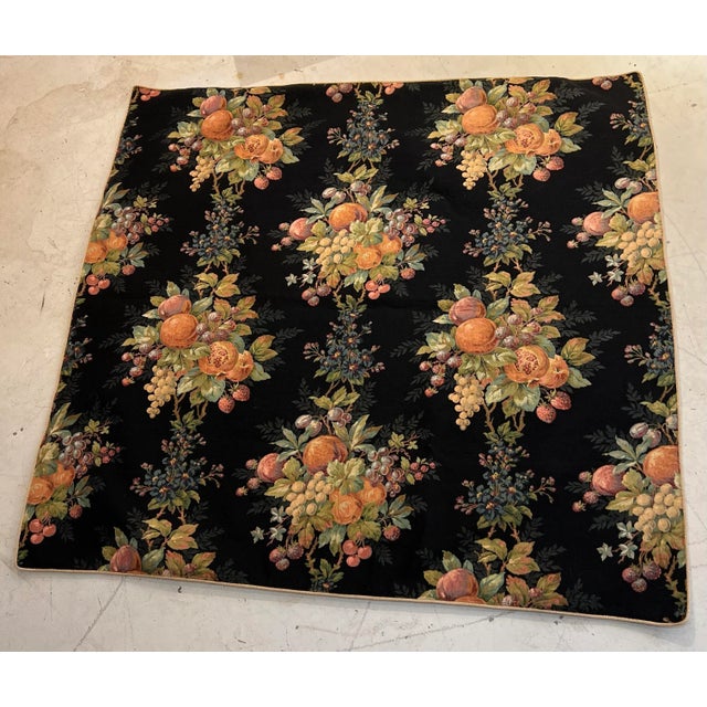 Vintage Decor of France Tapestry Card Table Sized Fruit Tablecloth For Sale - Image 13 of 13