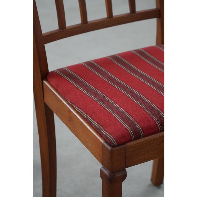 Danish Modern Dining Chairs in Oak and Upholstered Seats, 1950s, Set of 6 For Sale - Image 10 of 18