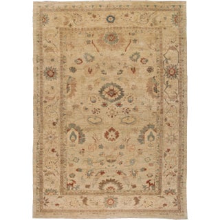 21st Century Modern Sultanabad Wool Rug 12 X 17 For Sale