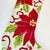 1980s Vintage Americana Boho Chic Needlepoint Christmas Poinsettia Stocking. For Sale - Image 6 of 8