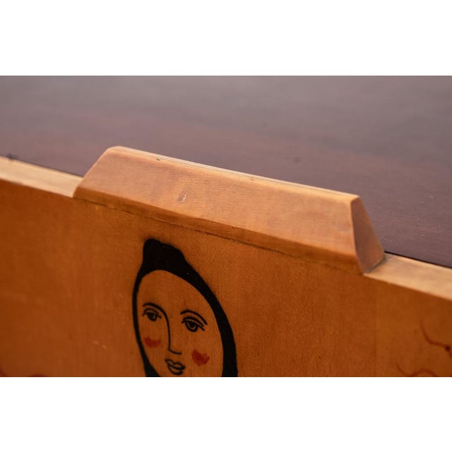 Wood Vintage Sideboard in Ash, 1950s For Sale - Image 7 of 18