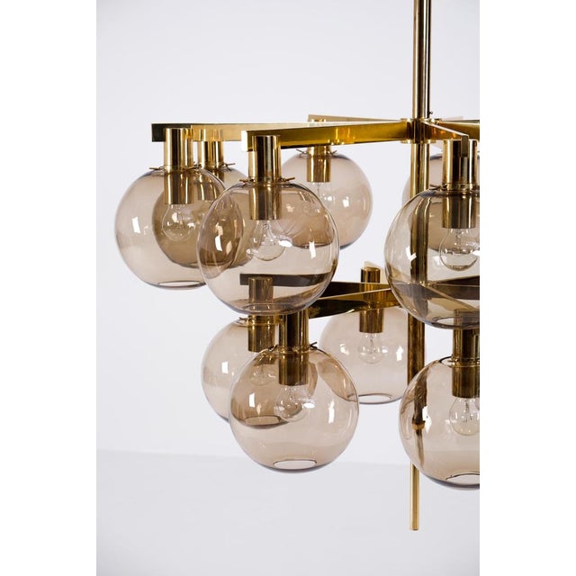 Brass Chandelier Model 348/15 from Hans-Agne Jakobsson, 1960s For Sale - Image 12 of 14