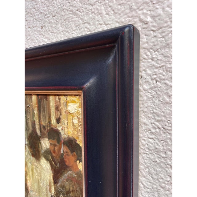 Figurative View to the Kitchen by Jim Beckner | Oil on Canvas Scene of people in a kitchen setting For Sale - Image 3 of 5