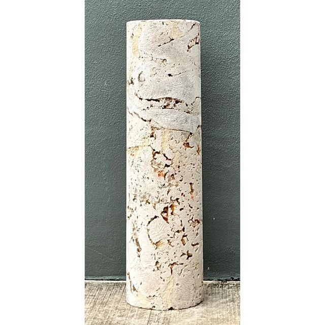 Vintage Coquina Stone Pedestal For Sale - Image 11 of 12