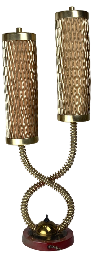 Mid-Century Brass Tubular Architectural Table Lamp, 1960s