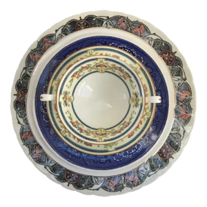 Blue Nautical Mixed China Place Settings - Set of 5