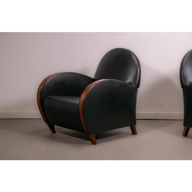 Mid-Century Modern Leather Chairs, 1970, Set of 2 For Sale - Image 17 of 18