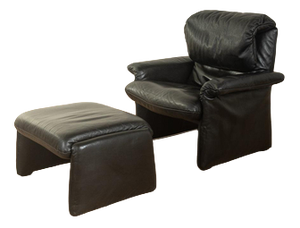 Set of Lounge Chair with Ottoman from Cor