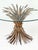 Hollywood Regency Italian Wheat Sheaf Low Table of Gilt Metal With Round Top of Glass For Sale - Image 3 of 9