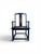 Distressed Black Wooden Accent Chairs with Patterned Seat Cushion:This vintage-inspired wooden chair showcases a...