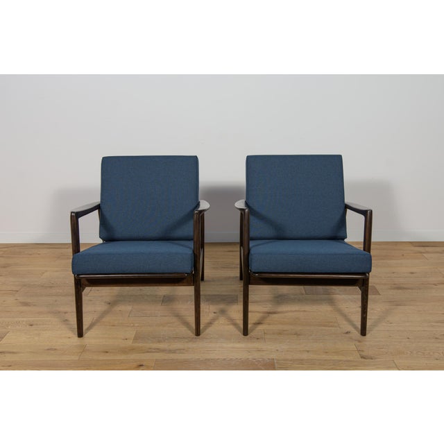 Mid-Century Modern Set of Model 300-139 Chairs from Swarzędz Furniture Factory, 1960s For Sale - Image 3 of 18