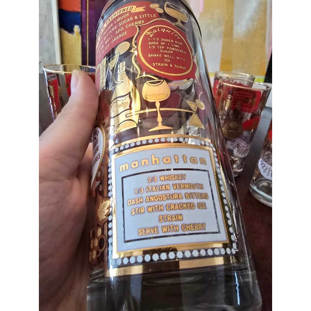 Vintage Mid Century Modern Barware Set- 7 Pieces For Sale - Image 11 of 12