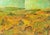 A 1980s signed abstract acrylic landscape diptych, titled "GA", by the American artist, Harry Hilson (1935-2004). Each...