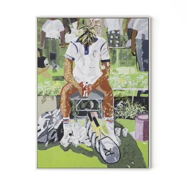 Shaun Ellison Contemplation by Shaun Ellison in White Frame, Large Art Print On Canvas For Sale - Image 4 of 4