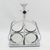Art Deco 1930s Jacques Adnet Art Deco Barware Bottle Holder Carrier For Sale - Image 3 of 9