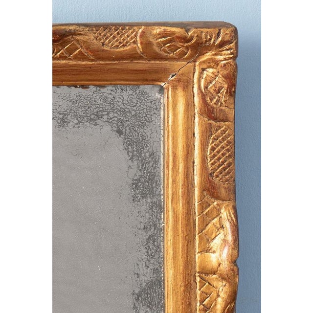 French Louis XV Gilt Gesso Mirror, 1750 For Sale - Image 4 of 8
