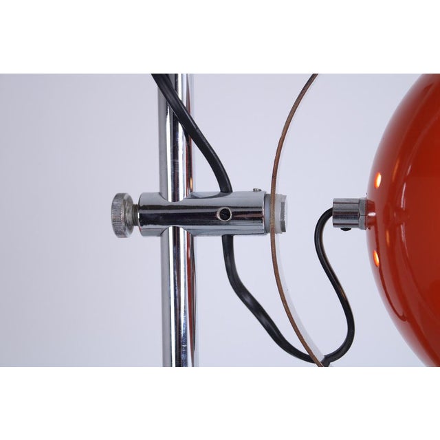 Adjustable Orange Double Eyeball Globe Floor Lamp from Herda, 1970s For Sale - Image 9 of 18