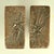 Brutalist pair of bronze door handles and letterbox with strong dynamic relief explodes in all directions. These rare...