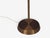 1950s Swedish Modern, Floor Lamp, Teak, Brass, Pleated Floral Fabric For Sale In New York - Image 6 of 10