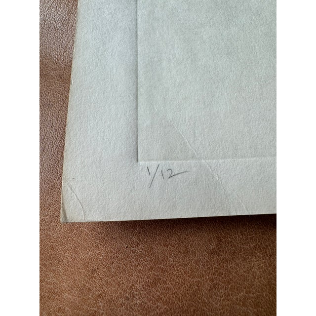 Wood 1990s Sherry Schrut Pastel Original Print, Framed For Sale - Image 7 of 12