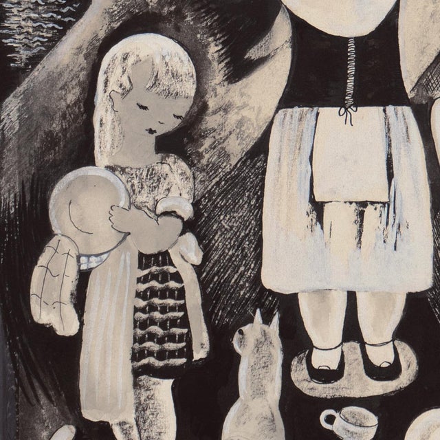 1930s 'Age 9' by Nura Ulreich, Art Deco, Woman Artist, Art Institute of Chicago, Art Students League, Paris, Salon D'Automne, Corcoran For Sale - Image 5 of 9