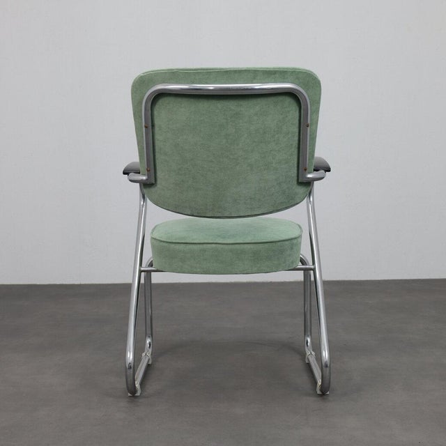 1950s Tubular Steel Armchairs by Paul Schuitema for Fana Metaal, 1950s, Set of 2 For Sale - Image 5 of 10