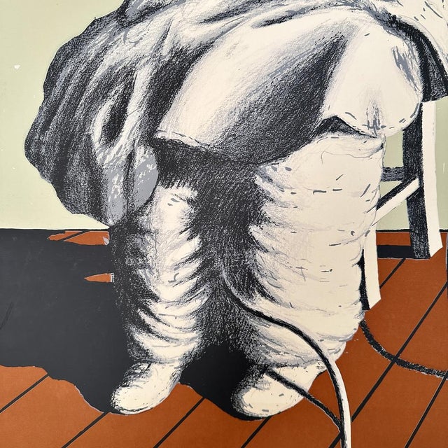 Postmodern Color Composition, Lithograph, 1981, Framed, in Good conditions. Designed 1980 to 1989