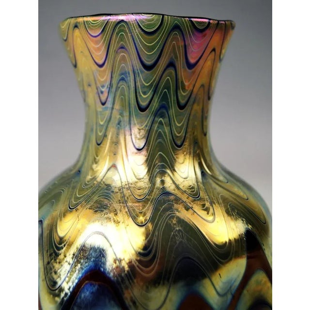 Art Noveau Ruby Phaenomen Vase from Loetz, Klostermehle, Germany, 1900s For Sale - Image 4 of 9