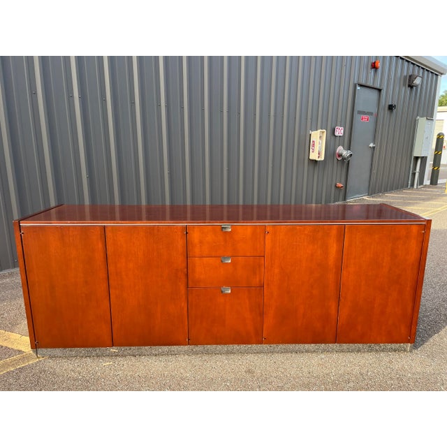 Mid Century Sunar Wood & Chrome Credenza For Sale - Image 13 of 13