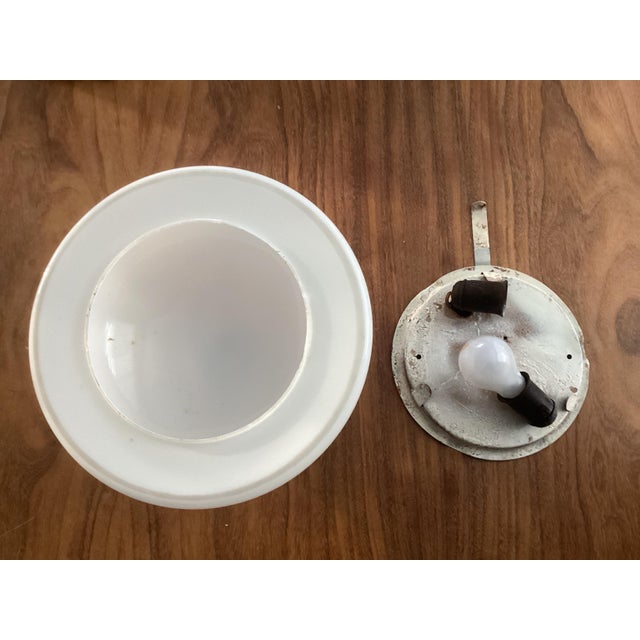 1950s Glass Ceiling Lamp from Gispen, 1950s For Sale - Image 5 of 6