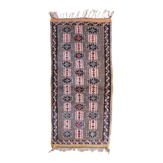 2000's Moroccan Small Taznakht Wool Rug - 5.9 X 2.62 Ft For Sale