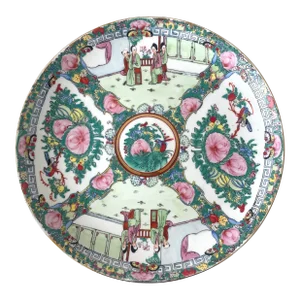 Vintage Japanese Porcelain Decorative Platter - Stamped