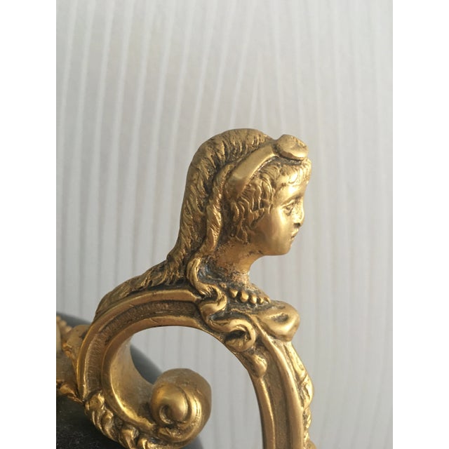 Late 19th Century Acf Victorian Romantic French Porcelain Gilt Vase For Sale - Image 10 of 13