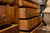 Pair of Italian 18th Century Walnut Four-Drawer Commodes with Bookmatched Veneer For Sale - Image 4 of 12