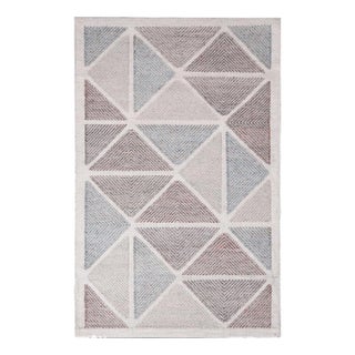 Rug & Kilim’s Scandinavian Gray Brown & Blue Polyester Outdoor Rug - 12'x16' For Sale
