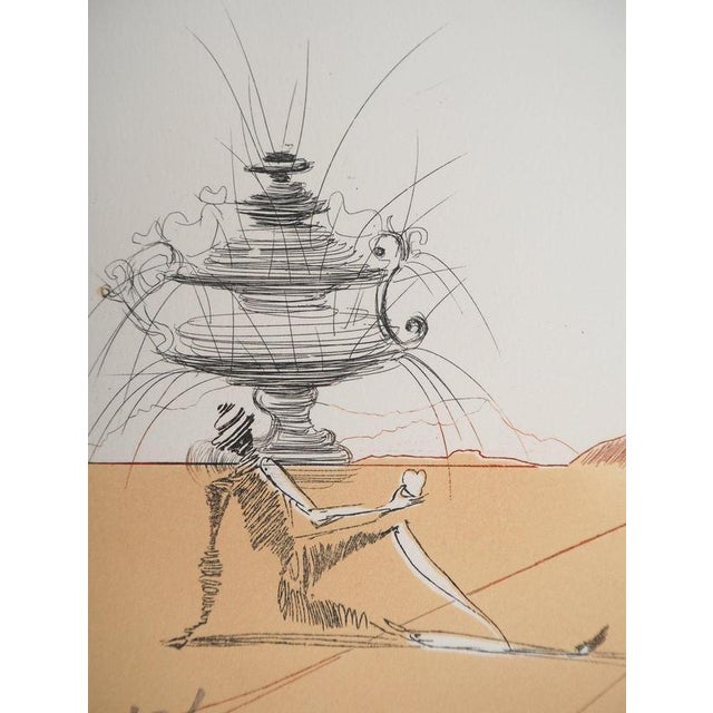 Salvador Dali, Iberian Landscape: Love, Engraving For Sale - Image 4 of 7