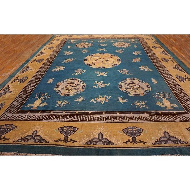 Antique Chinese - Peking 1880s Rug, Country of Origin: China, Circa Date: 1880s. This exceptional example of 19th-century...