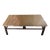 Granite and Iron Custom Made Coffee Table For Sale