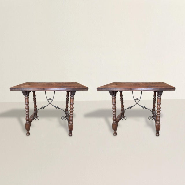 These are the kinds of tables designers spend years looking for and never find. Nineteenth century Spanish furniture...