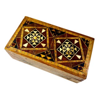 19th Century Anglo Indian Sadeli Mosaic Inlaid Box For Sale