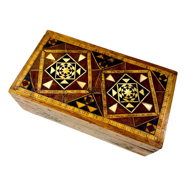 19th Century Anglo Indian Sadeli Mosaic Inlaid Box For Sale