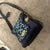 1970s Gorgeous Blue and Turquoise Velvet and Brass Shoulder Bag by Beghé Reation For Sale - Image 10 of 14