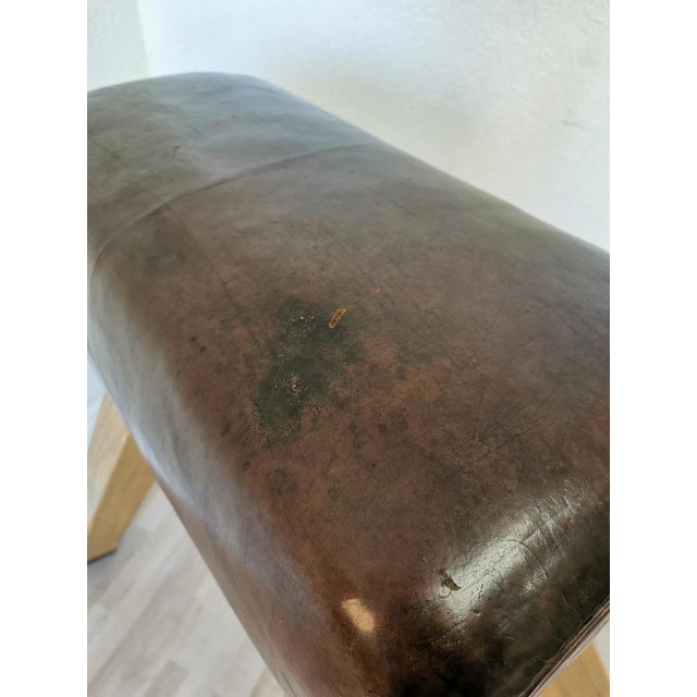 Vintage Leather Gym Pommel Horse, 1960s For Sale - Image 10 of 18